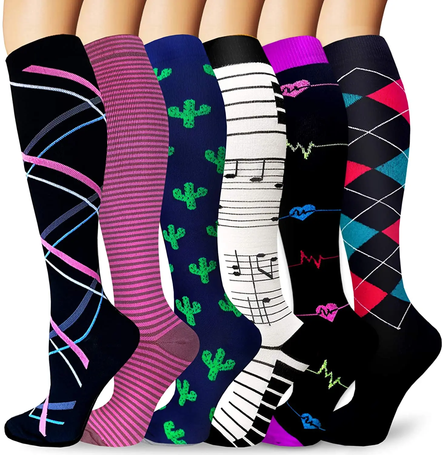 

Compression Stockings Women Men Running Sport Socks 30mmHg Fit Medical Edema, Diabetes, Varicose Veins, Running Marathon Socks