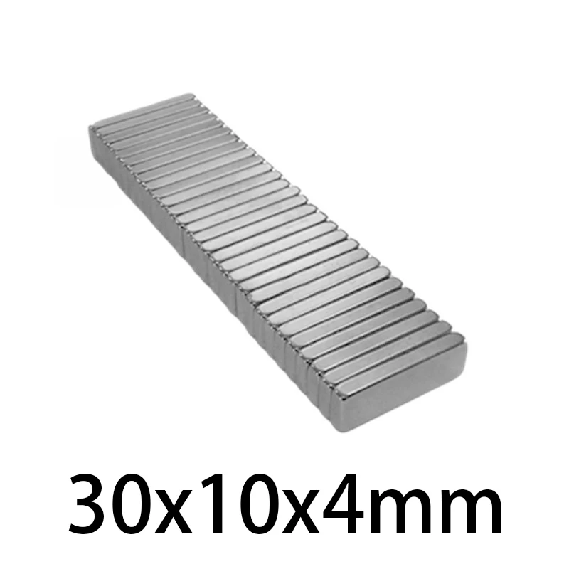 30x10x4mm block Powerful N35 Magnets Super Sheet Permanent Magnetic 30mmx10mmx4mm Strong Neodymium Magnet 30*10*4mm