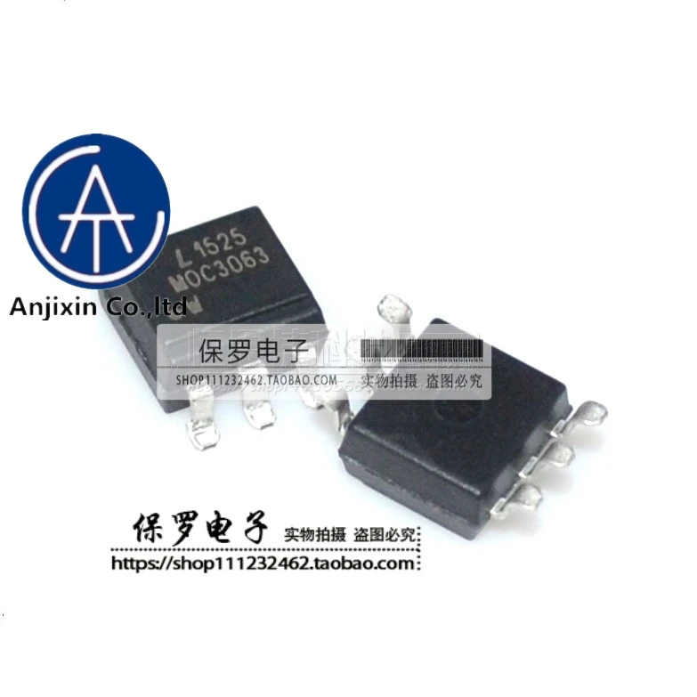 Fotoacoplador original MOC3063 MOC3063S SOP-6 de Taiwán Lite, 10 Uds., 100%, en stock real