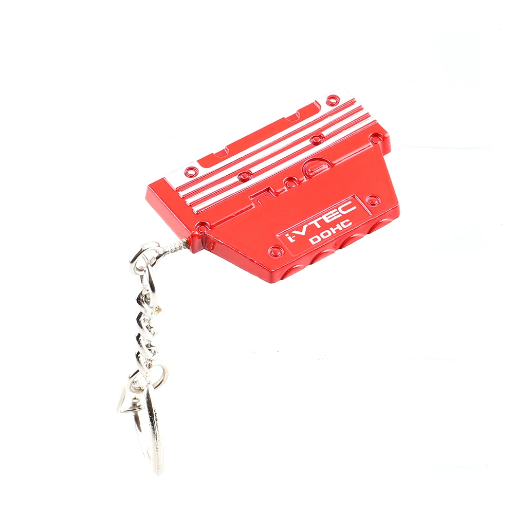 Car Metal Key Ring JDM Keychain Vtec K20a Dohc Engine Valve Cover EG EK