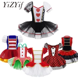 Disfraz de circo para niña, traje de princesa para Cosplay, vestido de actuación para fiesta de Halloween y Navidad, leotardo de baile de Ballet de lujo