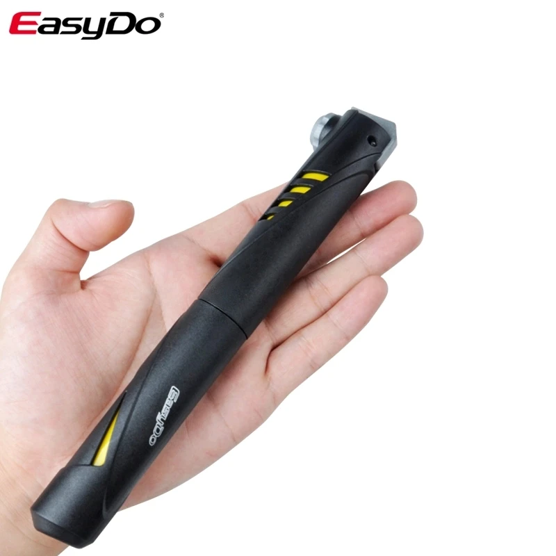 EasyDo Mini Portable Bicycle Pump 120 Psi Engineering Plastics Universal Fit A/V F/V Cycling Bike Air Pump For Various Bikes