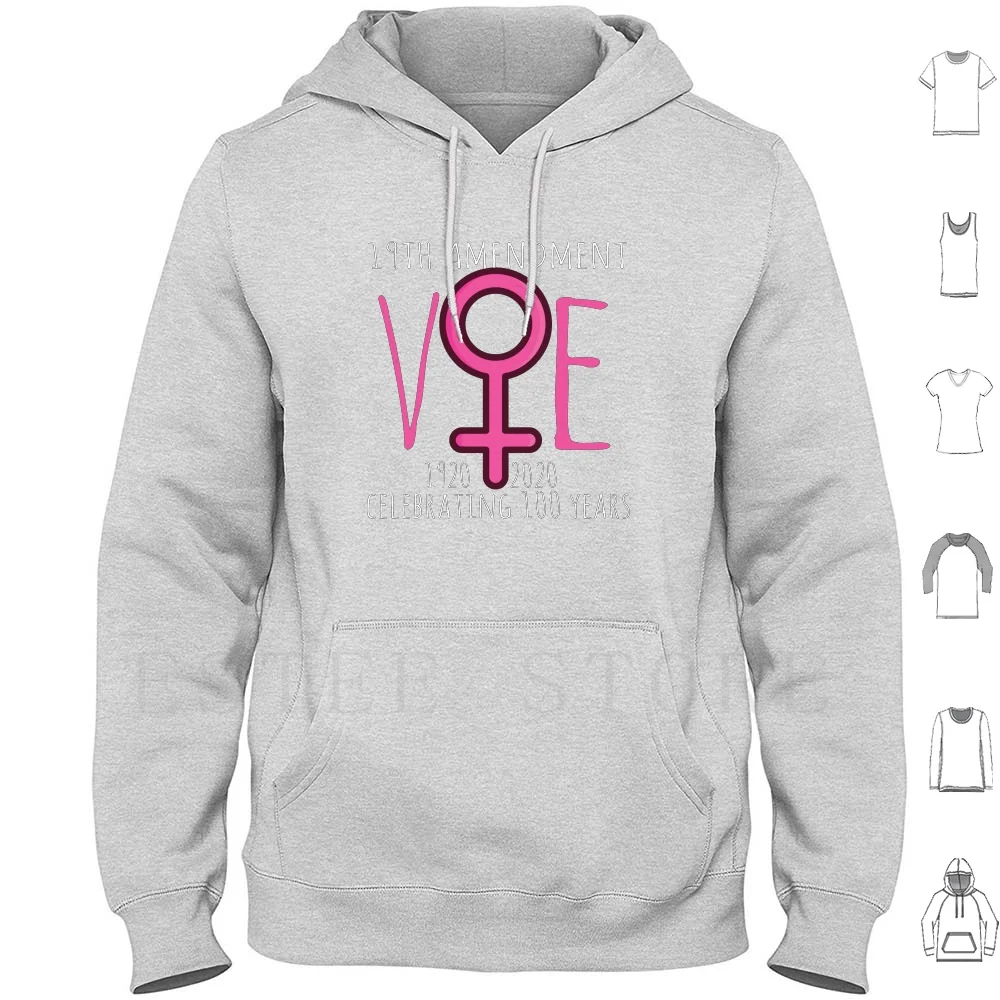 19th Amendment Women's Vote Hoodies Vote Politics Feminism Suffrage Constitution Right To Vote Election