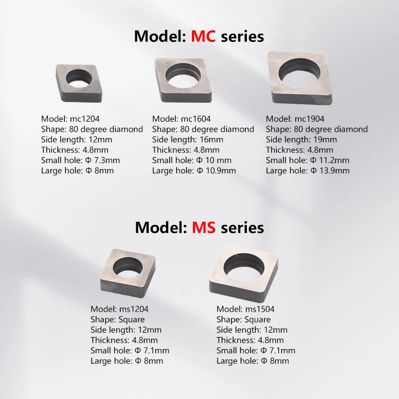 10 Chiếc MW0804/MD1103/MV1603 Tiện Bằng Máy CNC Gia Công Biến Phần Biến Công Cụ Dụng Cụ Đặc Biệt Miếng Lót