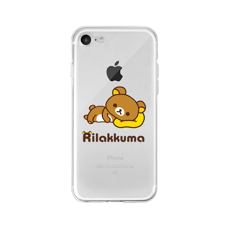 Yinuoda custodia per telefono di alta qualità cliente Rilakkuma per iPhone 5 5Sx 6 7 7plus 8 8plus X XS MAX XR 11 pro max