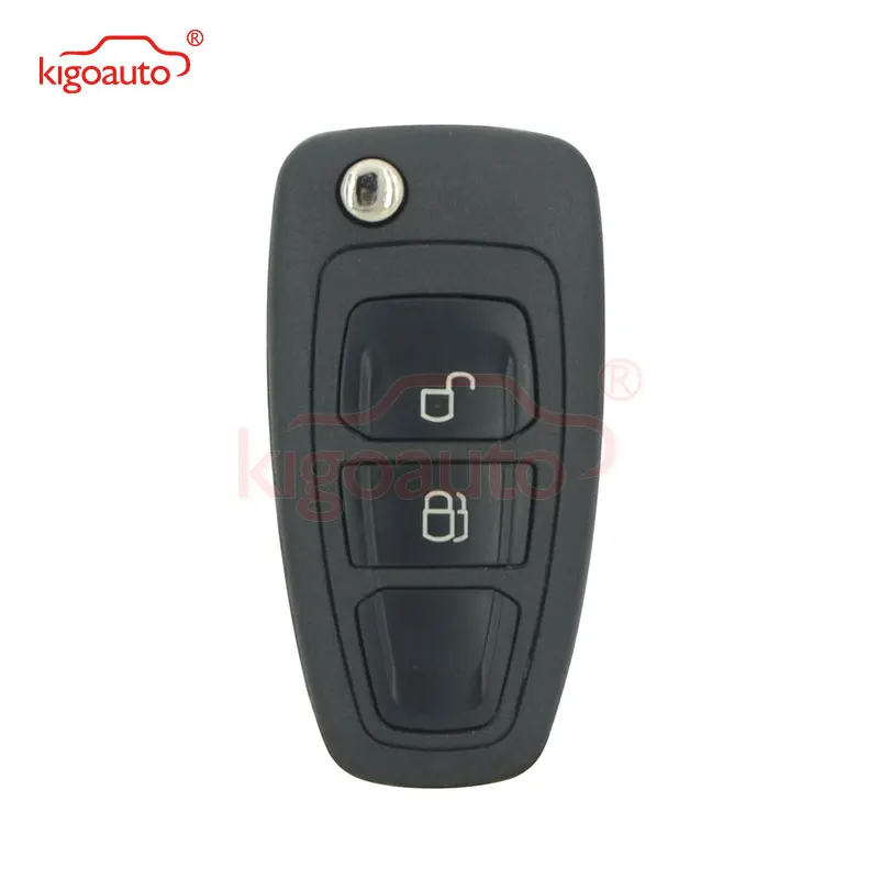 Kigoauto 5WK50165 Flip Key 2 Button 434mhz FSK 4D63 Chip HU101 For Ford Ranger 2011 2012 2013 2014 2015