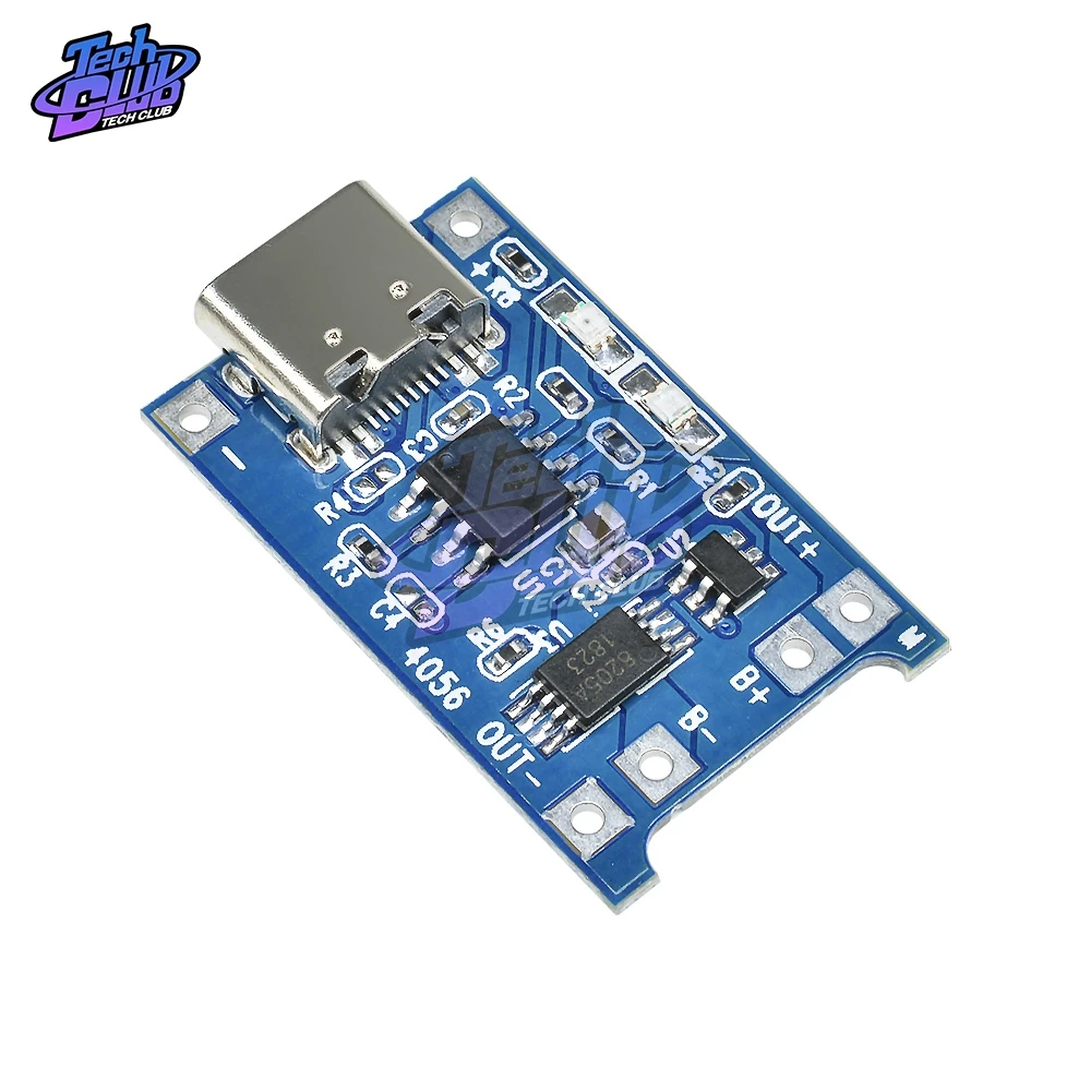 Micro/Loại C USB 5V 1A 18650 TC4056 TC4056A Sạc Pin Lithium Mô Đun Bo Mạch Sạc Với Bảo Vệ hai Chức Năng