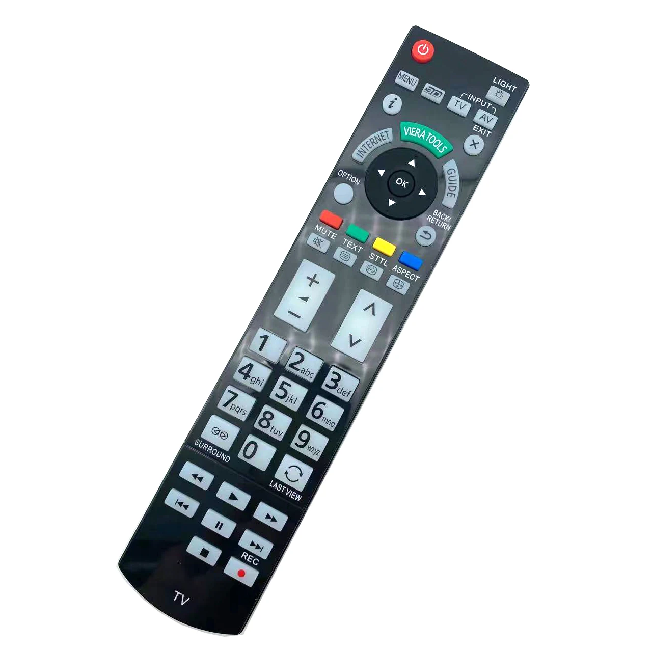 Replacement Remote Control for Panasonic N2QAYB000715 for TX-L42ETW50 TX-P50VT50B TX-P50ST30B LED 3D TV