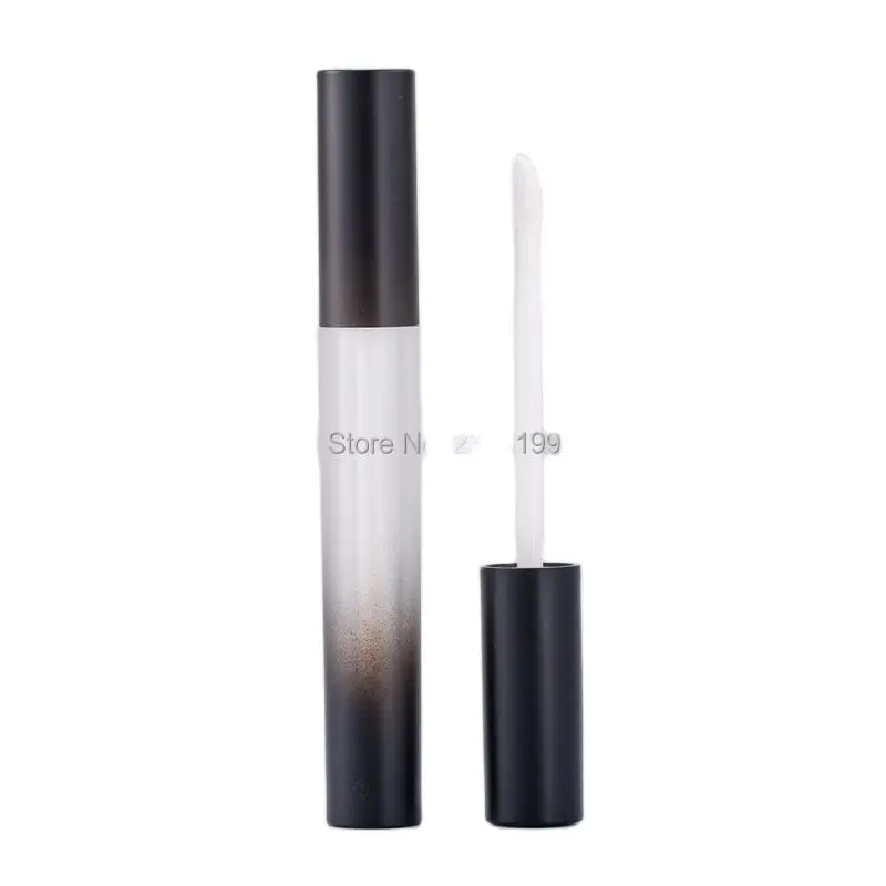 Lip Gloss Tube 5ml Frosted Black Lip Glaze Tube 5ml Gradual Change Black Lip Glaze Cosmetic Packaging Empty Lip Gloss Tube 50pcs