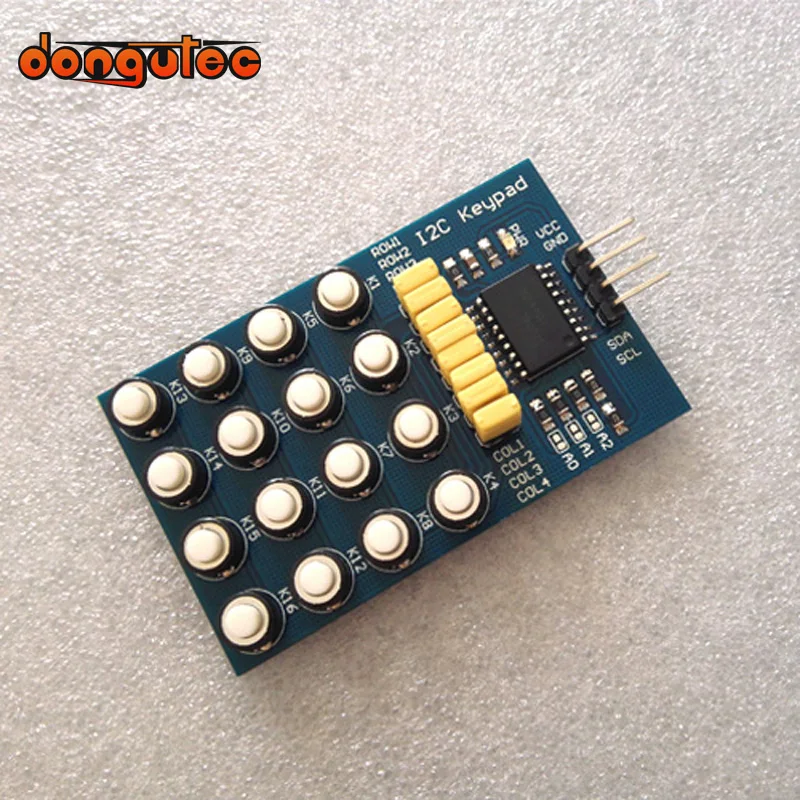 Teclado I2C de 16 teclas, teclado con interruptor 1x4 2x4 3x4 4x4, teclado Matrix, módulo de teclado I2C para arduino