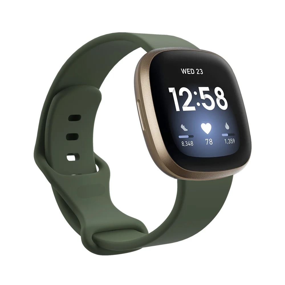 Cinturino per Fitbit Versa 3 cinturino classico in Silicone morbido per cinturino Smart Watch Fitbit Versa 3 per sostituzione Fitbit Sense