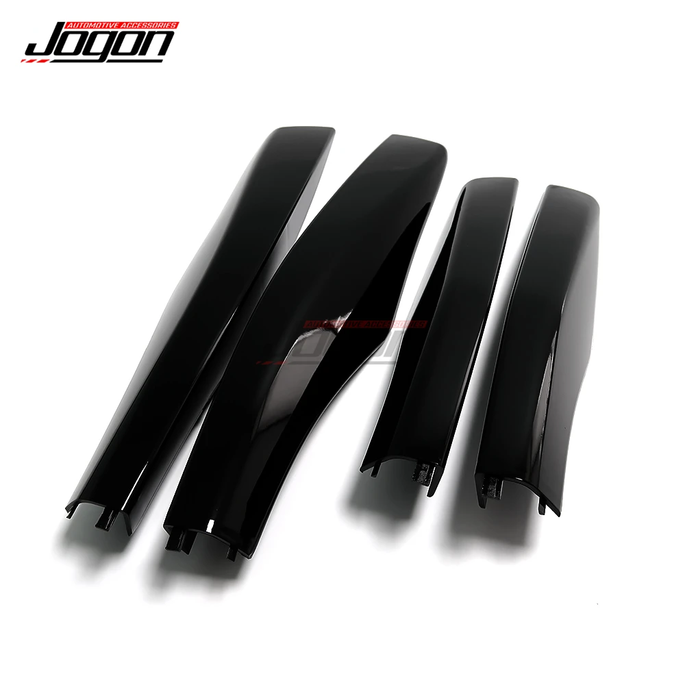 Black ABS Roof Rack Bar Rail End Protection Cover Shell 4PCS For Lexus RX350 RX400h RX330 2003 2004 2005 2006 2007 2008 2009