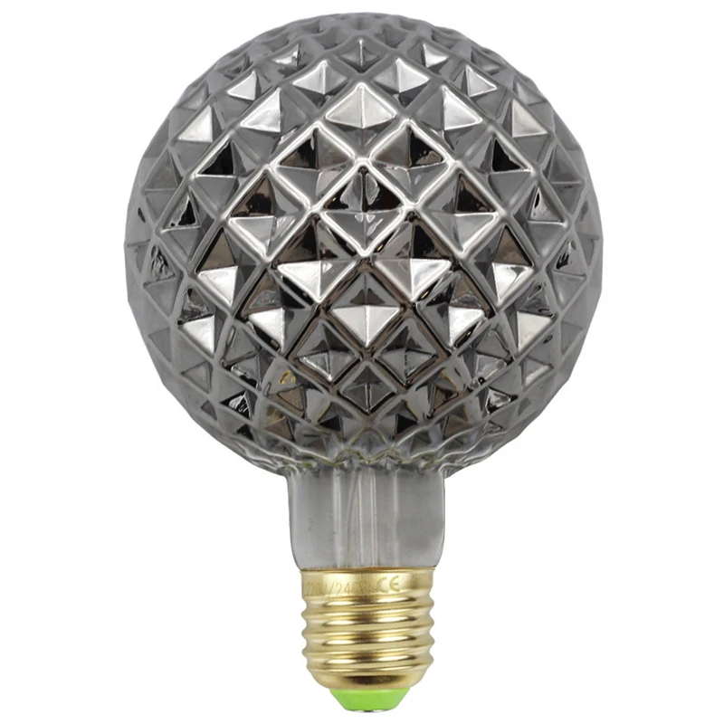 Led BulbRetro Bulb G125 Stone Big Earth Bulb 4W Smoky Gray 220V-250V Led Filament Decoration Edison Bulb