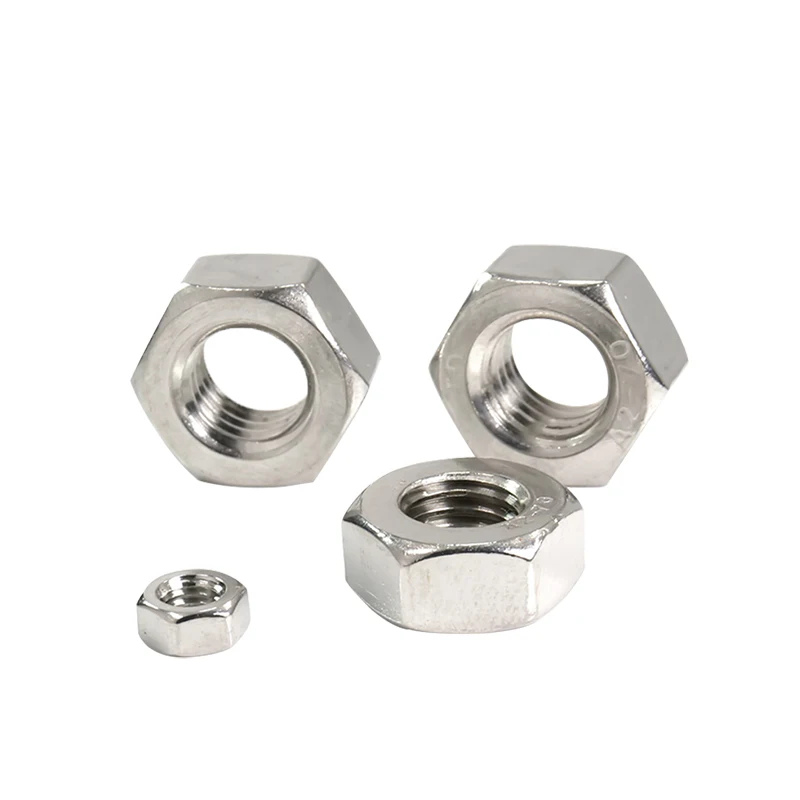 304 Stainless Steel Hex Hexagon Nut for M1 M1.2 M1.4 M1.6 M2 M2.5 M3 M3.5 M4Screw Bolt