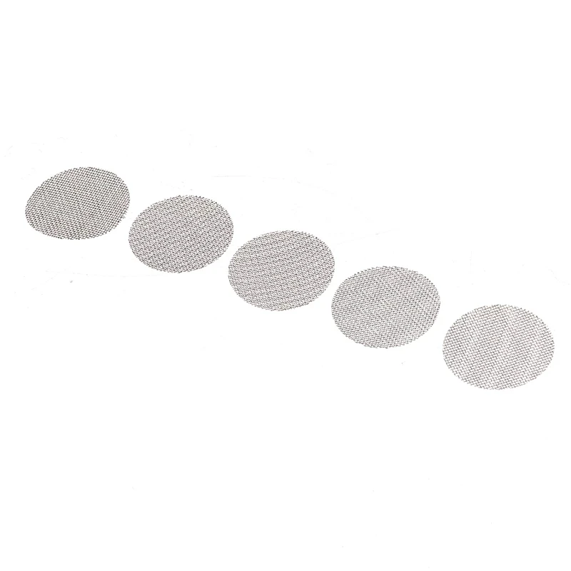 100Pcs 16/20Mm Rvs Pijp Filter Zilver Schermen Waterpijp Waterleidingen Gaas Mesh Netto Tabak roken Accessoires