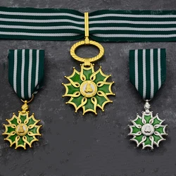 France Arts and Literature Medal, Commander Officer Knight Level Honor Legion, Distinguished Service, Metal Commemorate Badge