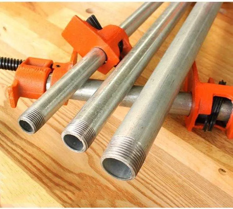 Imagem -06 - Conjunto Polegada Carpintaria Braçadeira Liberação Rápida Pesados de Madeira Metal Tubo Braçadeiras Ferro Fundido Fixação Ferramentas Carpinteiro 4