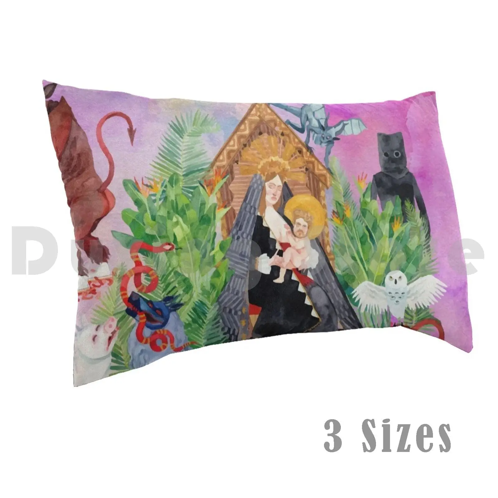 I Love You , Honeybear Full Art Pillow Case 20*30 Inch I Love You Honeybear Honeybear Fjm Father John Misty Indie