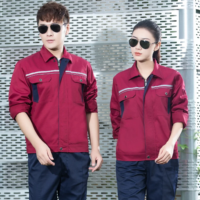 Work Clothing Wear Resistant Workwear Clothes Set Male Female Workshop Factory Uniform Work Clothes Repair Men Coveralls Suit