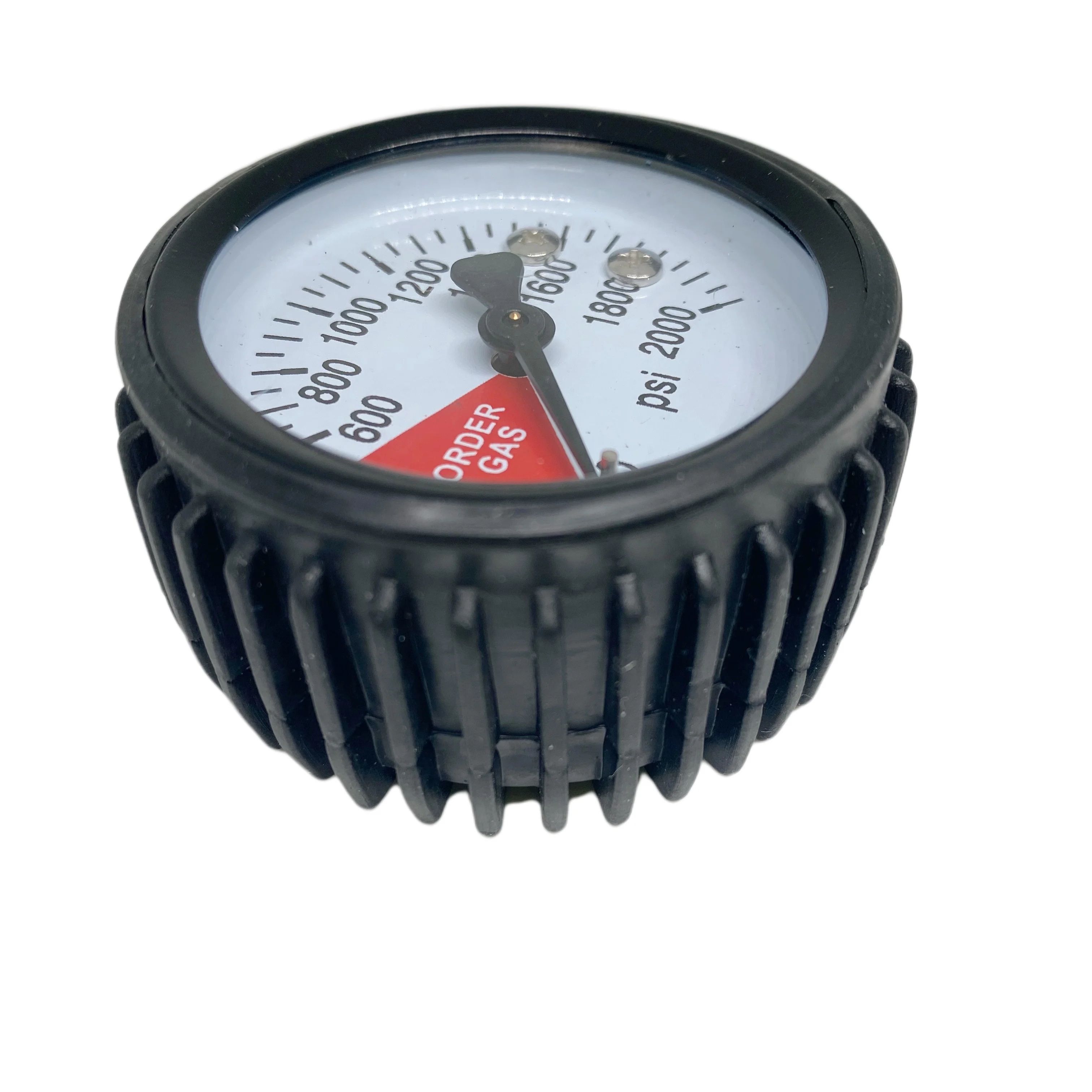 High Pressure Regulator Gauge with cover, 0 ~ 2000 PSI, Right Hand Thread - 1/4\