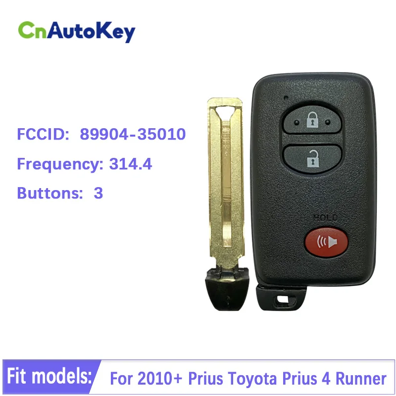 CN007209 For Toyota Prius 4 Runner 2010+ Smart Key HYQ14ACX P1 98 4D-67, 315MHz Light Gray 89904-35010 Keyless Go