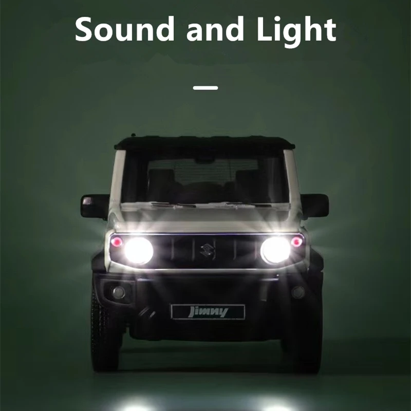 1:26 SUZUKI Jimny Alloy Car Model Diecast & Toy Metal Off-Road Vehicle Car Model Simulation Sound Light Collection Kids Toy Gift