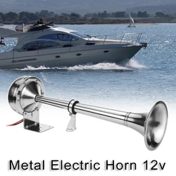 105db Single Air Trumpet Electric Air Horn 12V 24V Air Horns Compressor for Car Lorry Train Boat Marine RV Trailer SUV Truck