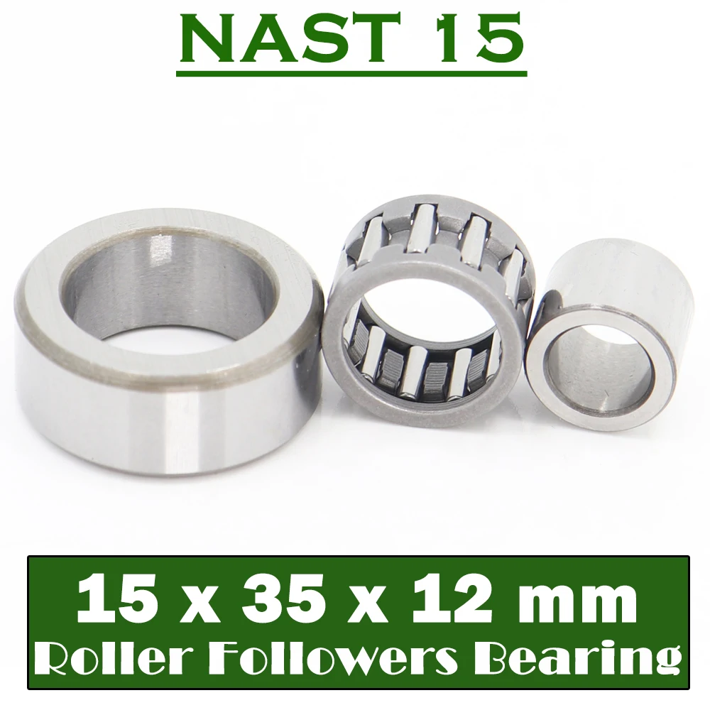 NAST15 Roller Followers Bearing 15*35*12mm ( 1 PC ) Separable Type NAST 15 R Bearings Free Shipping