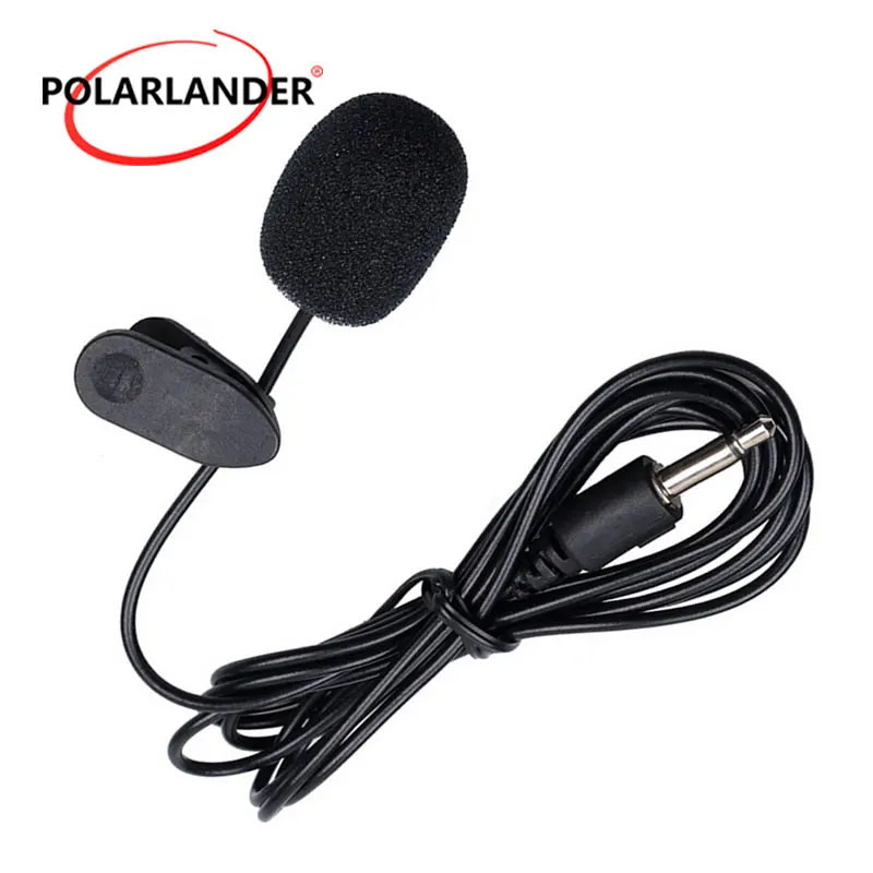 

Mini Collar Microphone 2.5M Mic Black for Car Radio With USB Cable Anti-wind Cap for PC Notebook On Lapel 3.5mm Clear