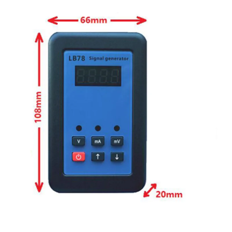 

Portable Precision 0-10V 0-5V 4-20mA Signal Generator 0-110mV Calibrator LB78 mA mV Signal Current Generator for PLC Transmitter