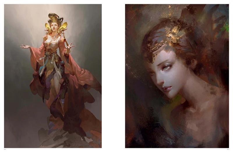 China Aesthetic Ancient Beautiful illustrations Painting Exquisite Colour Line Drawing Collection Comic Character Coloring Book