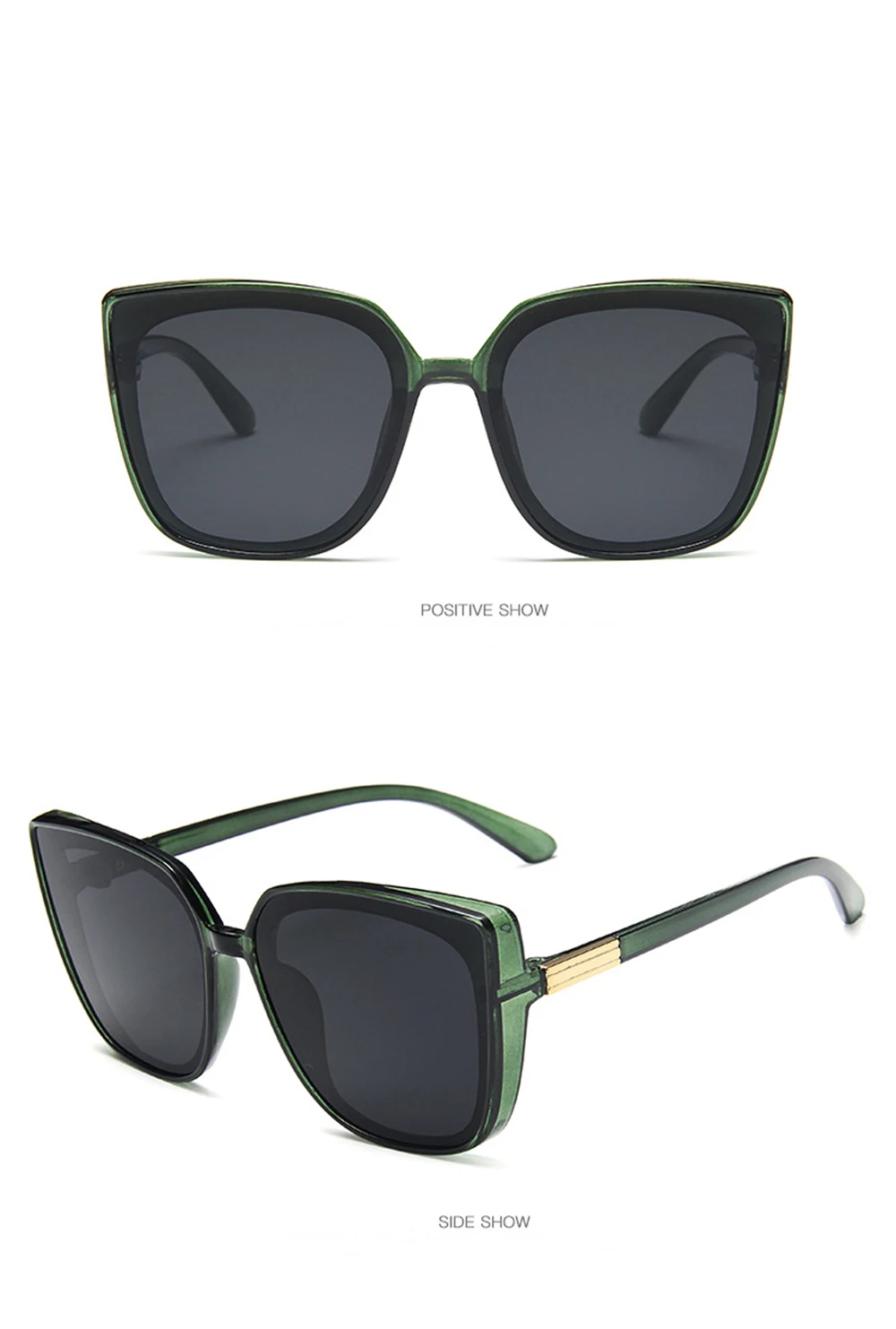 XaYbZc Cateye Designer-Sonnenbrille für Damen, 2025, hochwertige Retro-Sonnenbrille für Damen, quadratische Brille für Damen/Herren, Luxus-Oculos de Sol – Detail 9