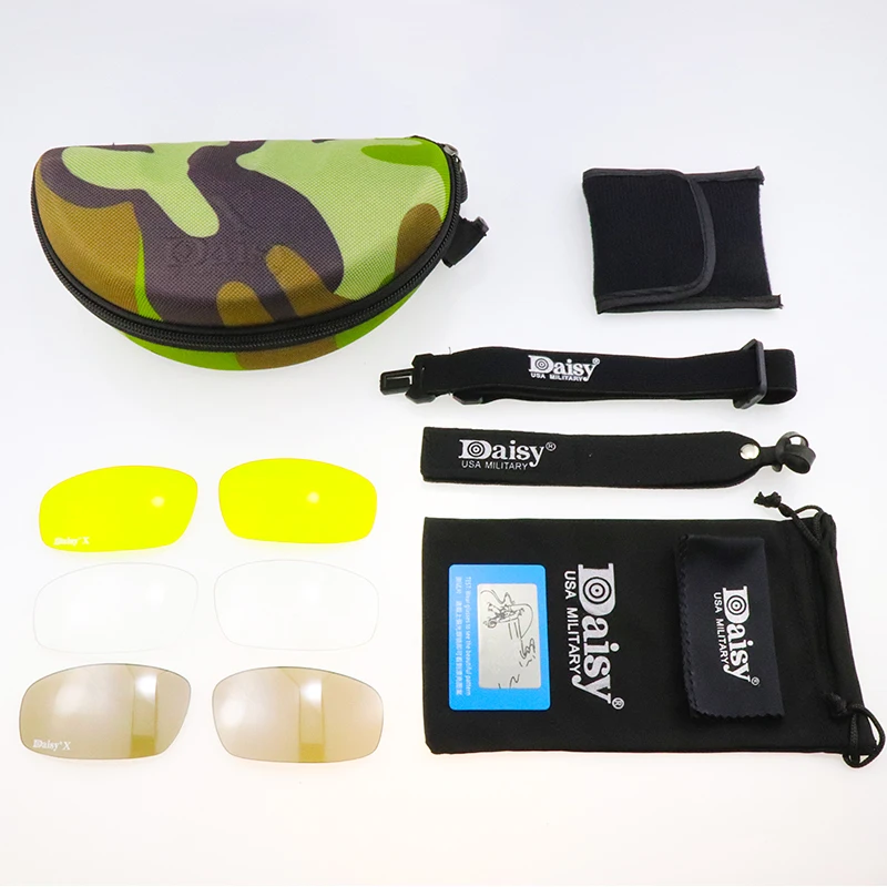 X7 Polarized Photochromic Tactical Goggles Cycling Glasses Airsoft Safety Tactical Eyewear Outdoor Sports Bike Sunglasses