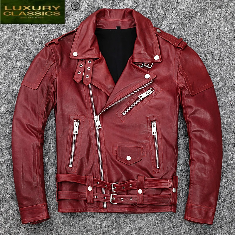 

Natural Sheepskin Coat Male Jacket Men Clothes 2021 Winter Autumn 100% Real Genuine Leather Men's Jackets Motorcycle Coat