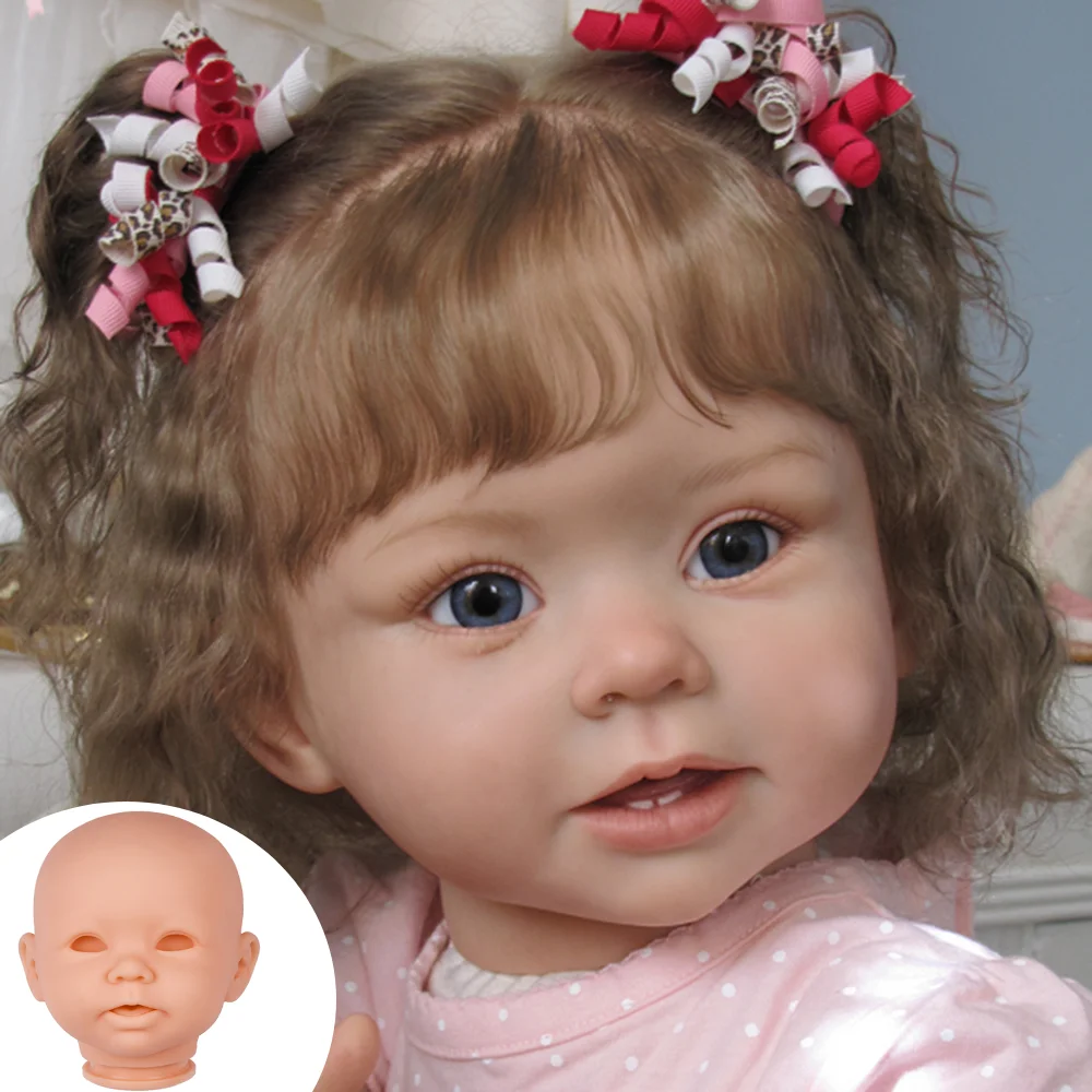 FEELWIND Bonnie for Children Bebe 55CM for Artist Realistic Doll Christmas Gift Vinyl Reborn Baby DIY Blank Unpainted Doll Kit