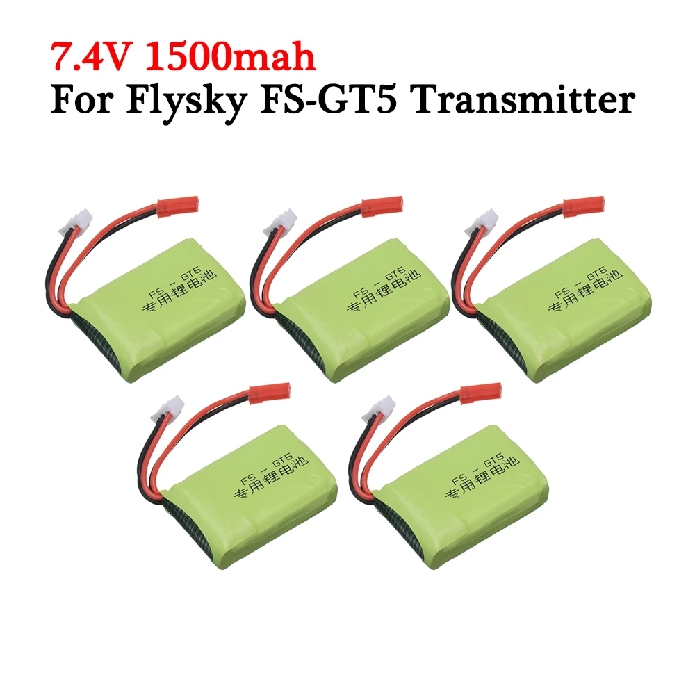 7.4v 1500mah lipo bateria para flysky FS-GT5 transmissor rc modelos peças brinquedos acessórios 7.4v bateria recarregável para mc6c mce7