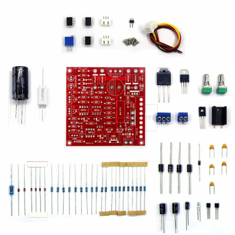 Adjustable DC Power Supply Laboratory Power 0-30V 2MA-3A Short-Circuit Current Limit Protection Board DIY Kit for Arduino