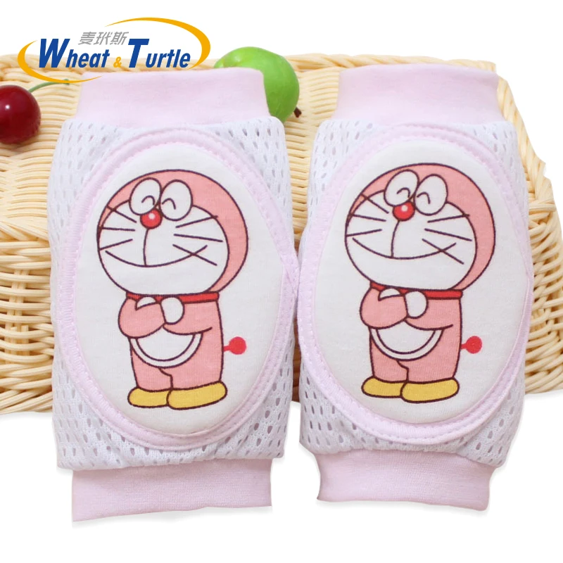 Cartoon Baby Knie Pads Anti Slip Mesh Kissen Krabbeln Schutz Baumwolle Kinder Kniescheiben Kinder Für Grils Jungen Beinlinge 0-3Y