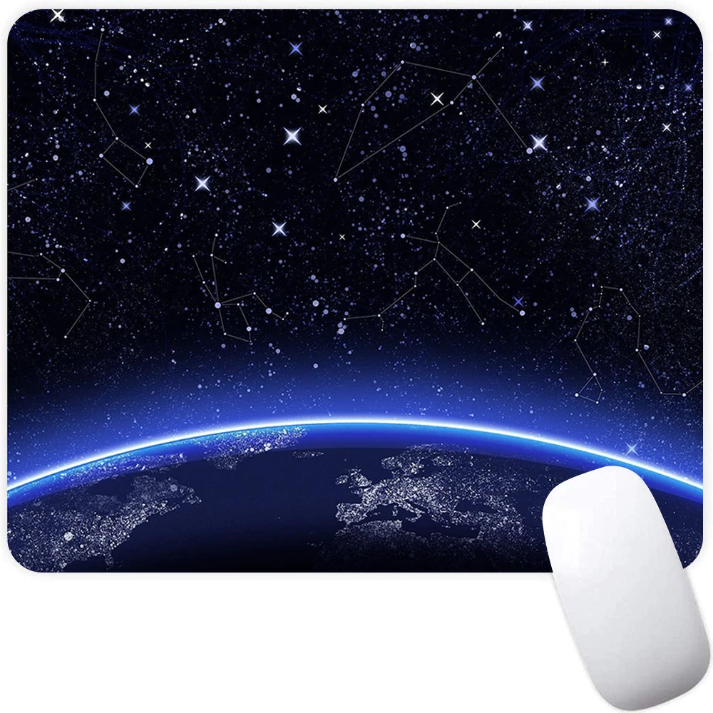 Small Gaming Mouse Pad Computer Mousepad PC Gamer Mouse Mat Laptop Mausepad Night Sky Galaxy Mouse Carpet Keyboard Mat Desk Pad