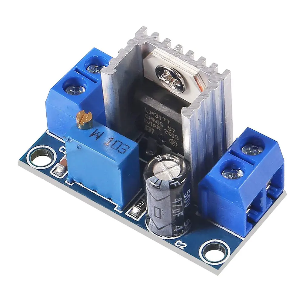 6pcs LM317 Adjustable Voltage Linear Regulator Power Supply LM317 DC-DC 4.2-40V To 1.2-37V Step Down Buck Converter Board Module