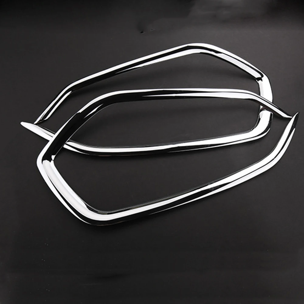 For Hyundai Tucson 2015-2018 ABS Chrome Front Rear Fog light Lamp Cover Trim Foglight Lamp Shade Frame Foglight Bezel Decoration