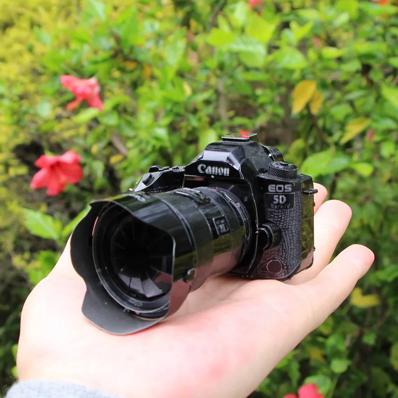 Металлическая 3D модель-пазл для самостоятельной сборки, Фотоаппарат Canon, лучшие подарки для любимых, друзей, детская коллекция, развивающие игрушки