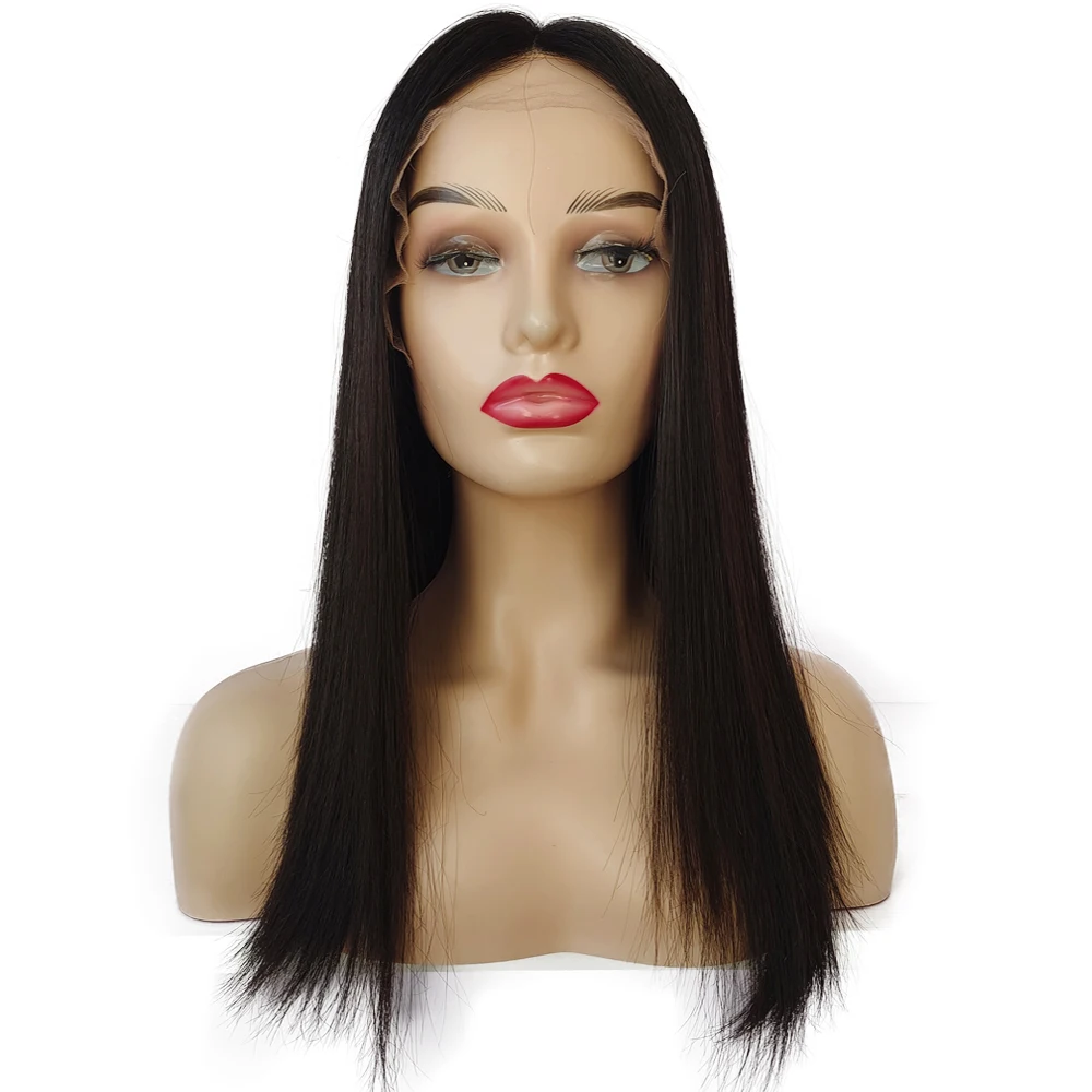 Breathable Lace Jewish Wig Human Hair Virgin European Hair Lace Front Wig Straight Swiss Lace Jewish Kosher Wig Full Hair End