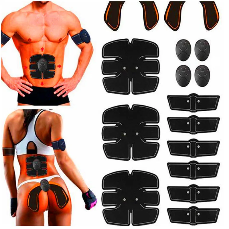 

Electric Muscle Stimulator EMS ABS Stimulation Massager pad Wireless Buttocks Hip Abdominal Trainer Fitness Body Slim Massager