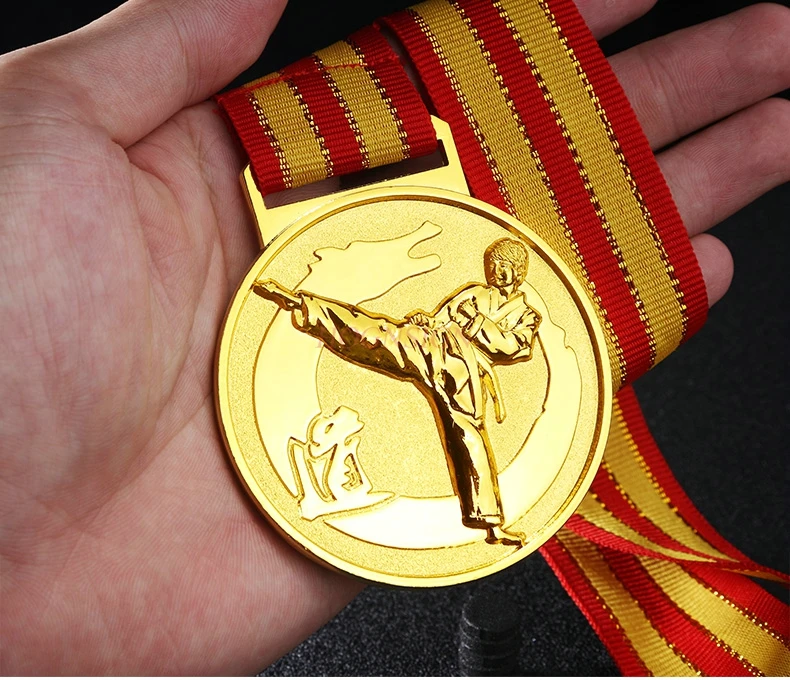 Judo Worstelen Vechtsporten Concurrentie Metalen Medaille Herdenkingsmunt Kaart 2021