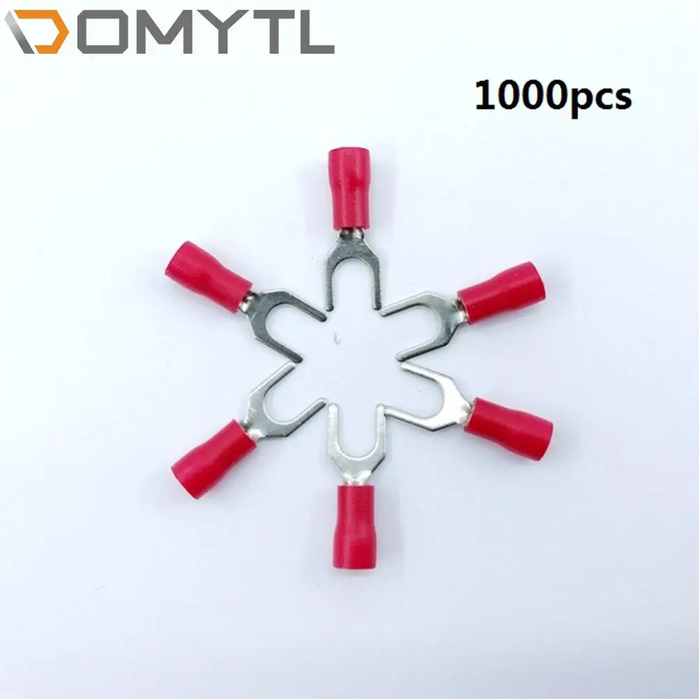 

1000 Pieces of Fork-Shaped Y-Shaped U-Shaped Pre-Insulated Terminal Sv1.25-3/25-6 Terminal Has Good Conductivity