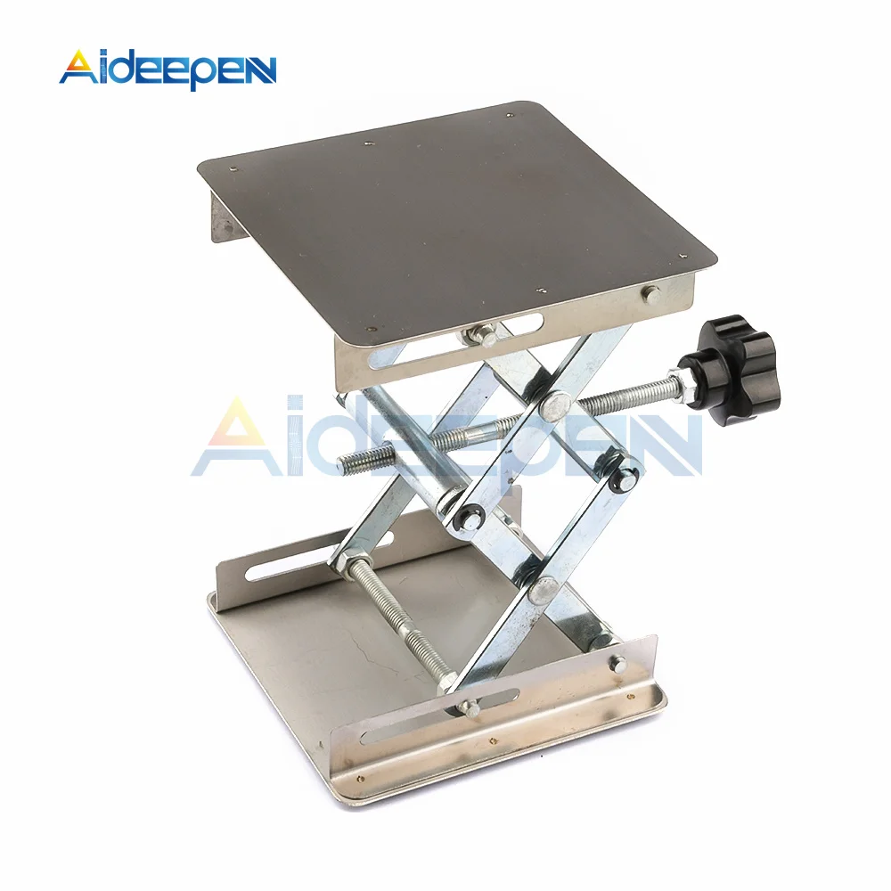 Aluminum Lifter Router Plate Table Woodworking Machinery Engraving Laboratory Lifting Stand Manual Lift Platform Carpentry Tools