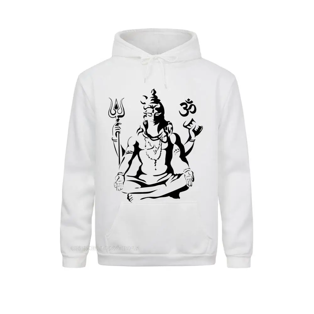 Sudadera con capucha Lord Shiva Sketch para hombre, ropa de algodón elegante de manga larga con cuello redondo, sudaderas con capucha de viaje Harajuku para hombre