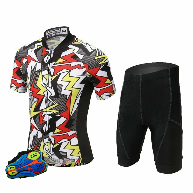 Bike Jersey Set Pro Team 2021  Cycling Clothing Summer Short Sleeve Cycling Suit Men\'s Top and Bottom Bib Shorts Kit