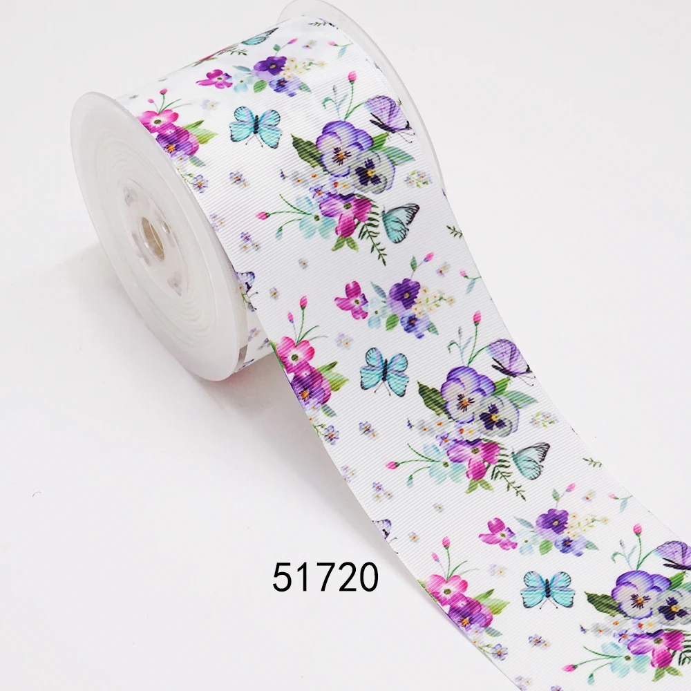 DIY Flower Butterfly Printed Grosgrain Ribbon For Craft Supplies Sewing Accessories 5 Yards, Planar Resins Mold 10 Pieces. 50293